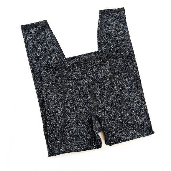 Athleta Lightning Static Tights 7/8 Black White Womens Small - Picture 3 of 6